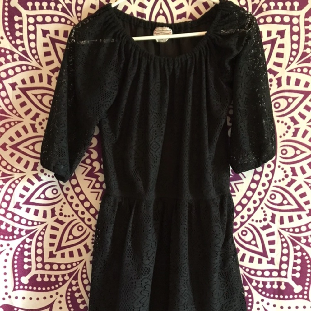 Black Lace Dress//Size Medium